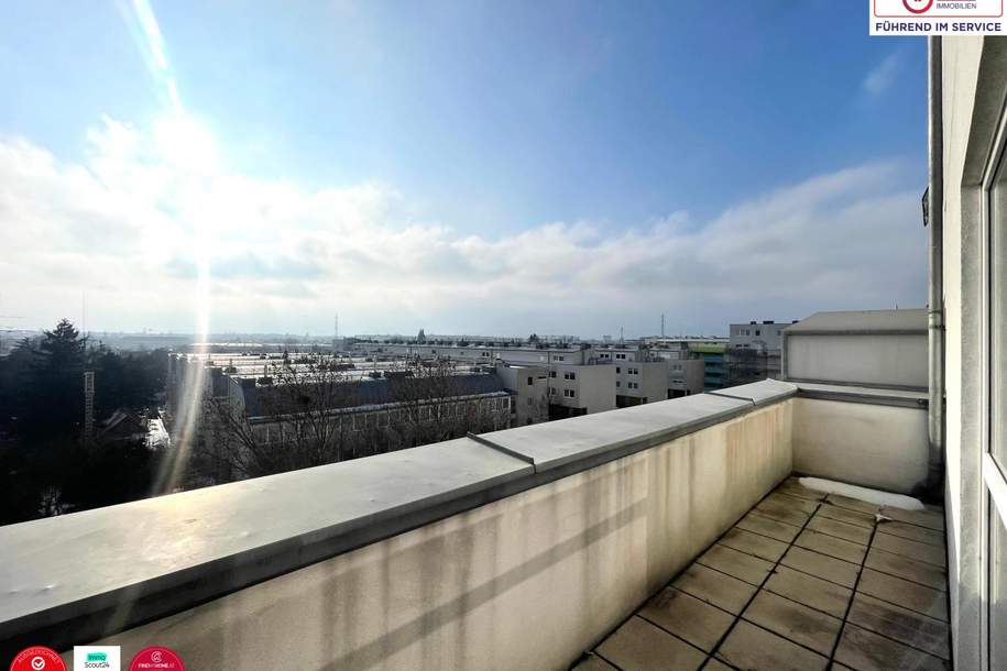 Wohnen mit Fernsicht / 1-Zimmer-Wohnung mit Terrasse / ca. 49 m², Wohnung-miete, 766,31,€, 1230 Wien 23., Liesing