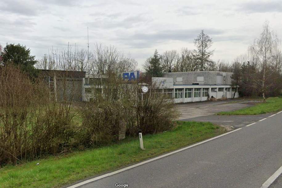 Gewerbeobjekt mit 1302 m2 Halle und 310 m2 Büro und 445 m2 Betriebswohnungen die auch als Büro genützt werden könnten, Gewerbeobjekt-kauf, 4470 Linz-Land