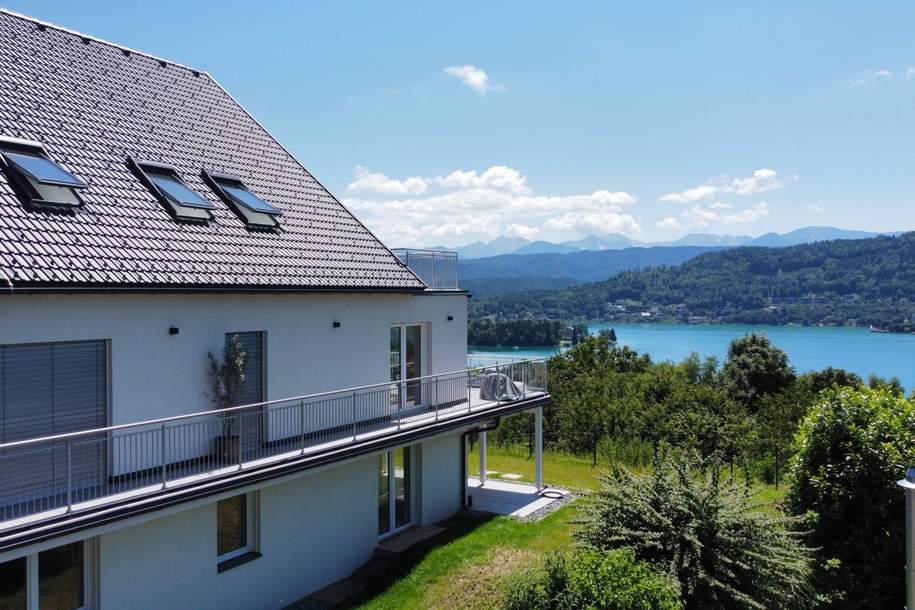 Moderne, Erstbezug-Gartenwohnung mit Traumblick auf den Wörthersee! Touristische Nutzung möglich!, Wohnung-kauf, 510.000,€, 9210 Klagenfurt Land