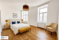 Lichtdurchflutet, renoviert und großzügig geschnitten - Elegante 4-Zimmer-Altbauwohnung mit Weitblick - in Top-Lage des 4. Bezirks beim Wiener Hauptbahnhof