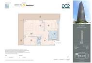 45. Etage inkl. 38qm Loggia - Dem Himmel so nahe: 3 Zimmer Eckwohnung