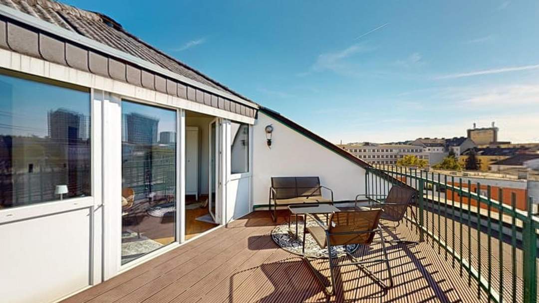 Kurzzeitmiete| Apartment mit Dachterrasse |All-Inklusive Apartment für Berufstätige