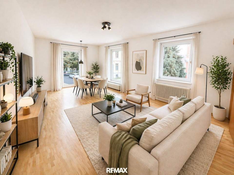 Helle, ruhige 3-Zimmer-Wohnung in Toplage in Geidorf