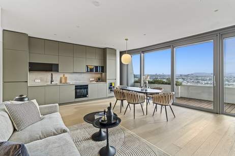 ++ WOHNEN über der STADT ++ SKYLINE Residenz im 26. Stock, Wohnung-kauf, 1.850.000,€, 1220 Wien 22., Donaustadt
