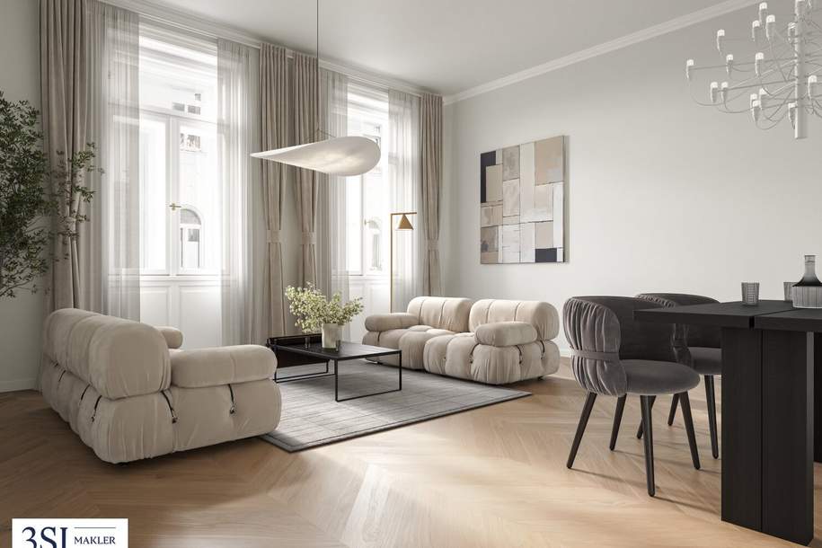 PRUNKSTÜCK: Luxuriöse Generalsanierung - Altbaucharme mit modernem Komfort, Wohnung-kauf, 479.000,€, 1090 Wien 9., Alsergrund