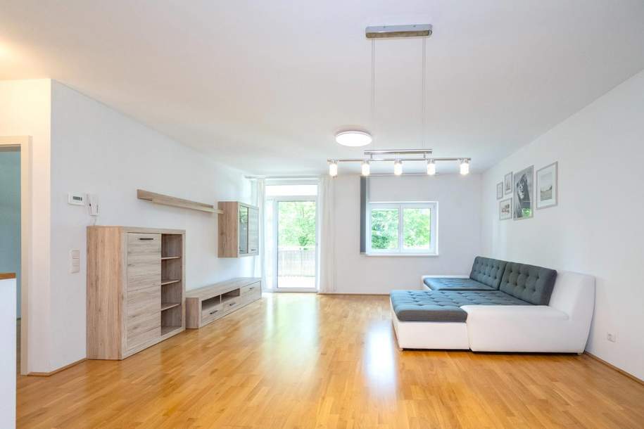 WOHNEN AM FLUSS – 93m² WOHNFLÄCHE – SOFORT VERFÜGBAR! Exklusives Wohnen über zwei Etagen mit Terrasse und Parkplatz in grüner/ruhiger Stadtlage!, Wohnung-kauf, 299.000,€, 4400 Steyr(Stadt)