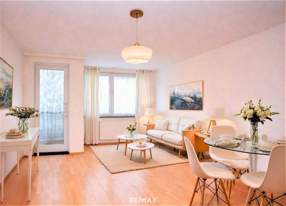 Gepflegte 3-Zimmer-Wohnung mit Terrasse &amp; Garten in grüner Ruhelage