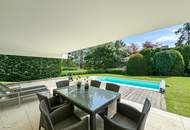 Pötzleinsdorf: Luxuriöse Wohnung mit Panorama-Blick, Wellnessoase & Gartenidylle