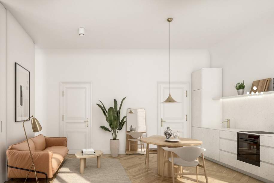 MINI FLATS: Elegantes Studio im revitalisierten Altbau, Wohnung-kauf, 409.000,€, 1030 Wien 3., Landstraße