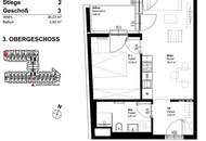 LEO 131 - Moderner Wohnkomfort in idealer Lage - Kompakte 2-Zimmer-Wohnung mit Balkon! Ab Oktober beziehbar!