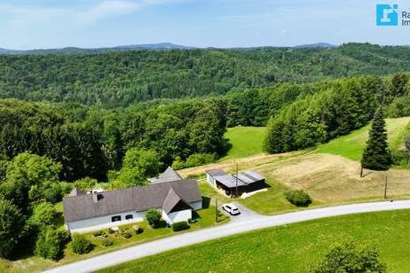Naturparadies im Südburgenland: Charmantes Landhaus mit Fernblick, Weingarten &amp; 2 ha Grund in absoluter Ruhelage, Haus-kauf, 360.000,€, 8384 Jennersdorf