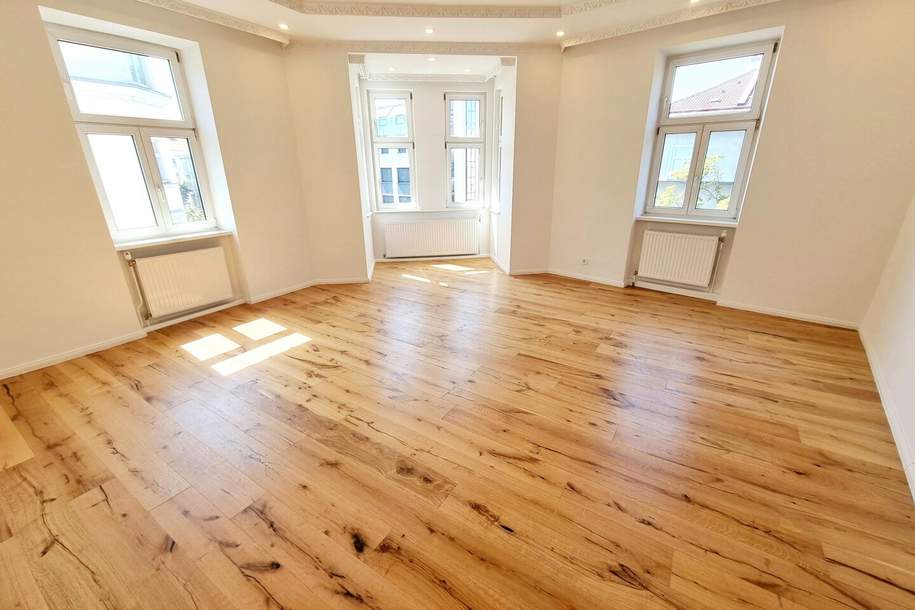 Eckjuwel mit Erker - Sonnendurchflutet und perfekt angebunden! Entzückende Altbauwohnung + Traumhaft schönes Haus + Perfekte Infrastruktur und Anbindung + Neue Einbauküche! Jetzt zugreifen!, Wohnung-kauf, 399.000,€, 1200 Wien 22., Donaustadt