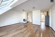Klimatisierte Dachgeschoss Maisonette mit 2 Terrassen und Kamin nahe Uno City!
