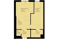 Moderne 2-Zimmer-Wohnung mit Balkon & Einbauküche in ruhiger Lage / K3-17