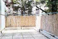 Perfekte Anbindung und Terrasse zum begrünten Innenhof!