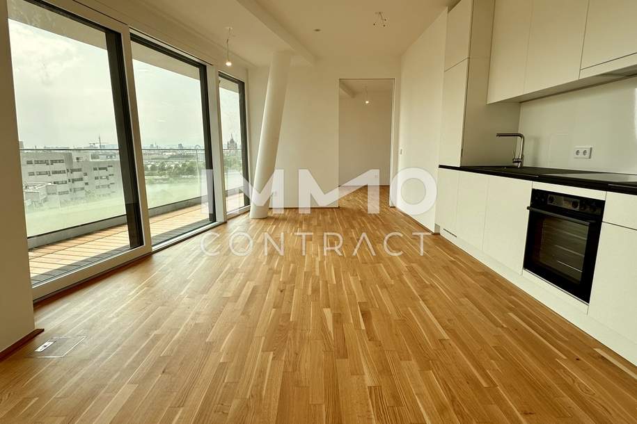 Leben, wo andere die Freizeit verbringen! Wunderschöner Weitblick mit tollem Balkon! Donauinsel!, Wohnung-miete, 1.620,00,€, 1220 Wien 22., Donaustadt