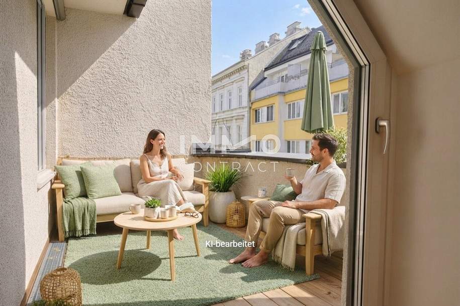 PREISREDUZIERT- Großzügige 4-Zimmer-Wohnung mit Westterrasse nahe AKH – Wohnen & Investieren, Wohnung-kauf, 348.072,€, 1180 Wien 18., Währing