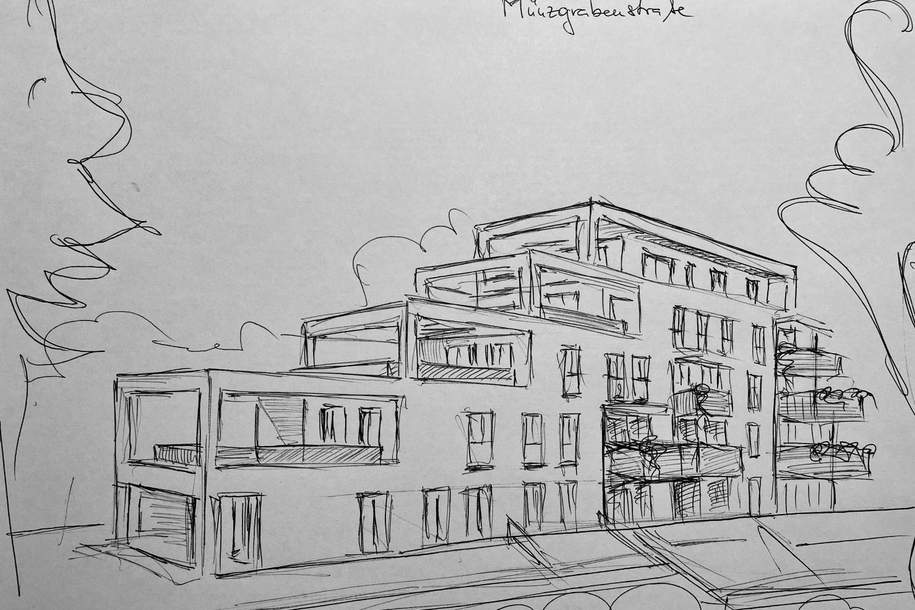 Jakomini - 2OG: Wohnung mit großer Terrasse + Küche - Käufer provisionsfrei, Wohnung-kauf, 584.383,€, 8010 Graz(Stadt)