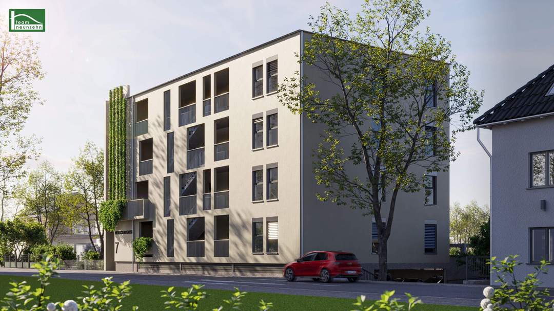 Wohnen zwischen Stadt und Grün.