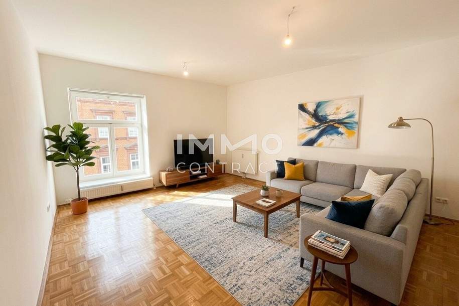 Lichtdurchflutete 2-Zimmer-Wohnung in der Welser Innenstadt, Wohnung-miete, 752,76,€, 4600 Wels(Stadt)