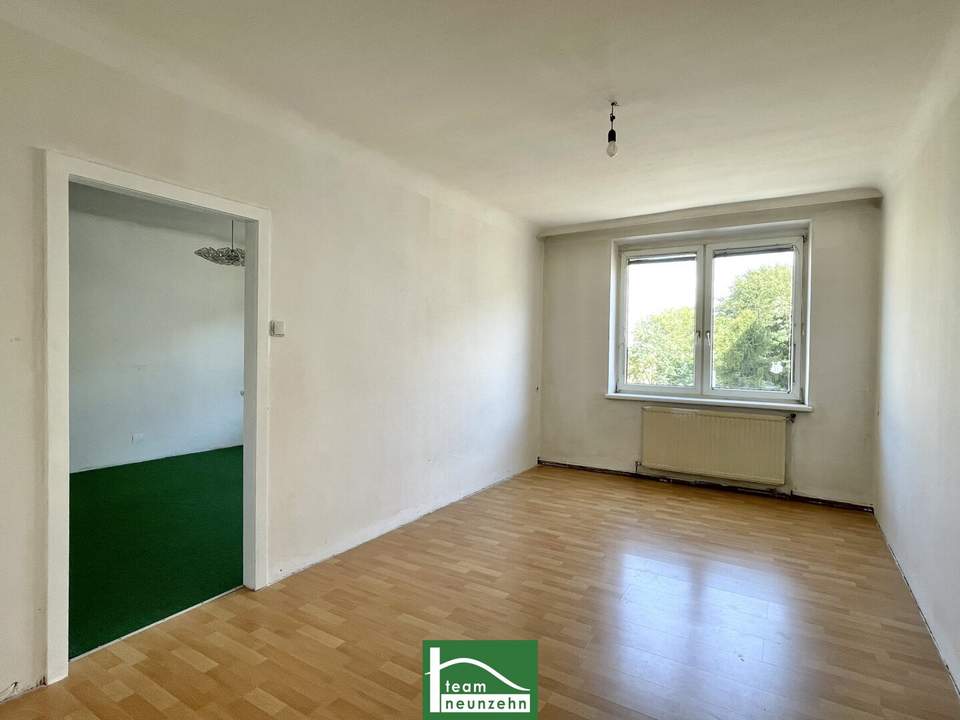 Sanierungsbedürftige und großzügige 3-Zimmer Wohnung nahe Floridsdorf - Entdecken Sie das Potential! - Vermietet bis 03/2027! - JETZT ZUSCHLAGEN