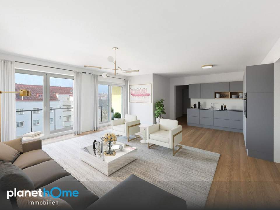 Dachgeschossausbau · Toplage · Erstbezug · Exklusive 3–4 Zimmer-Wohnungen · Luxuriöse Ausstattung