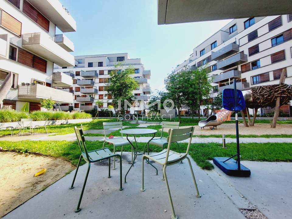 Fitness, Sauna, Garten &amp; Gemeinschaftsraum im Haus/ Moderne 2-Zimmer-Wohnung mit Balkon nahe U2 Aspernstraße