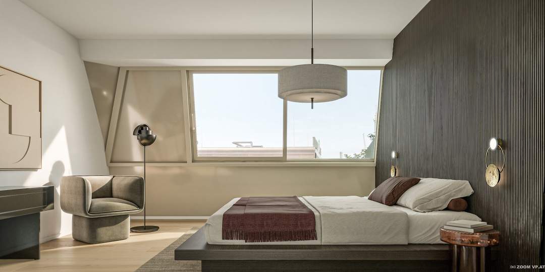 MAISON 29 - L'art de vivre | Gigantischer PRATERBLICK! Südseitige Wohnküche mit charmantem Türmchen! 2 Terrassen mit über 50 qm!