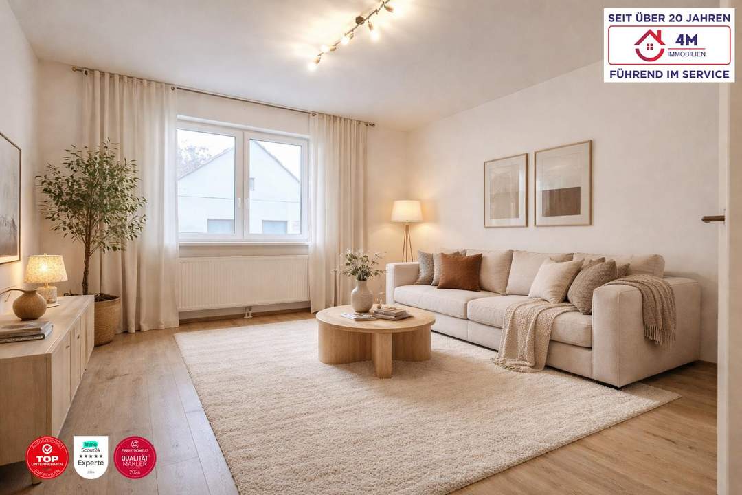 Modernisierte 2-Zimmer-Erdgeschosswohnung im Zentrum von Königstetten