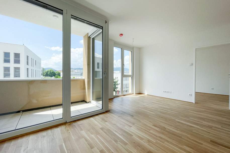 Moderne Pärchen-Wohnung mit sonniger Loggia in zentraler Lage, Wohnung-miete, 634,69,€, 8020 Graz(Stadt)