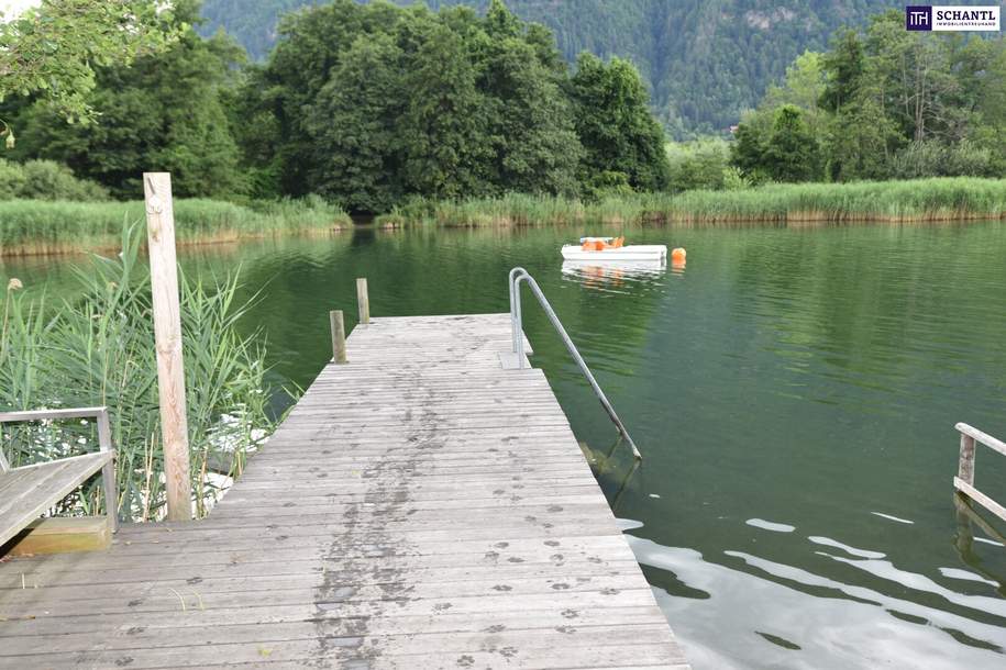 ++ZWEITWOHNSITZ am OSSIACHERSEE++ ca. 92m² EIGENTUMSWOHNUNG mit PRIVATEM SEEZUGANG++ PANORAMABLICK auf die GERLITZEN++, Wohnung-kauf, 620.000,€, 9523 Villach(Stadt)