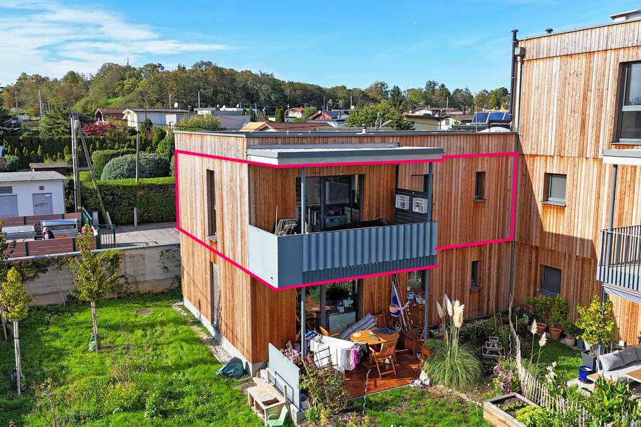 Urbanes Wohnen in Holzbauweise am Rosenhügel: 3-Zimmer mit Freiflächen im "Wildgarten", Wohnung-kauf, 495.000,€, 1120 Wien 12., Meidling