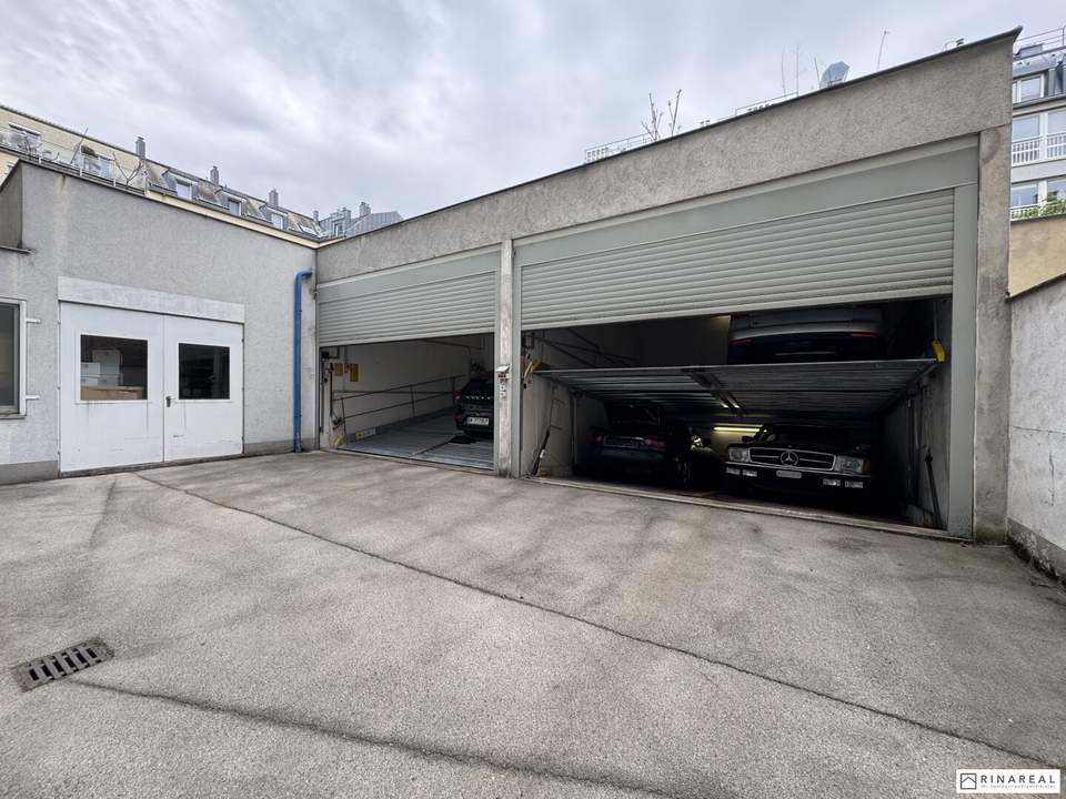 2 Garagenboxen á 4 Multiparking-Stellplätze | Erdgeschoss | CLERFAYGASSE