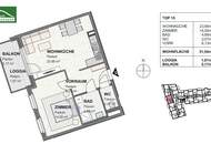 EINZIEHEN & WOHLFÜHLEN im Karmeliterhof - geräumige 2-Zimmer-Wohnung in Bestlage!