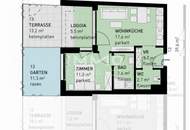 Elegante 2-Zi Wohnung mit Garten, Terrasse &amp; Tiefgarage – Erstbezug in 1220 Wien!