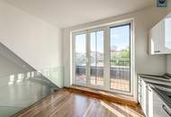 Klimatisierte Dachgeschoss Maisonette mit 2 Terrassen und Kamin nahe Uno City!