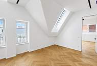 Lichtdurchflutete 3-Zimmer-Dachgeschosswohnung mit zwei Balkonen & ca. 54 m² Dachterrasse nahe Schönbrunn