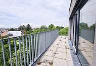 GRÜNBLICK, RUHELAGE, sonniges 46 m2 Dachgeschoß mit 20 m2 Terrasse, 2 Zimmer, Komplettküche, Wannenbad, Lavendelweg