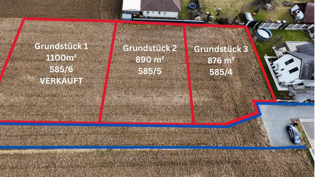 Grundstück Nr 3 mit 876 m² in Top-Lage - Gralla bei Leibnitz zu verkaufen