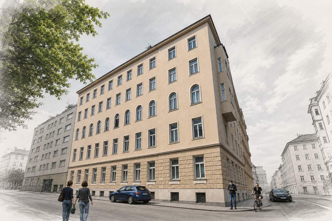 TOPLAGE/Erstbezug/Baubeginn - Schöne 2 Zimmer Altbauwohnung (Top 10)