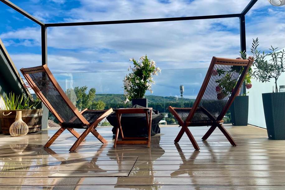 Time out am Wasser: Schwimmen. Radfahren. Laufen,.. ca.107 m2 mit Rooftop 31 m2 und Terrasse ca. 10m2, Wohnung-kauf, 550.000,€, 1190 Wien 19., Döbling