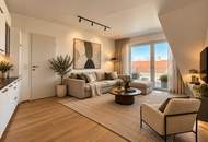 Wohnen mit Stil – 3-Zimmer-Dachgeschoss mit 2 En-suite-Bädern & Terrasse