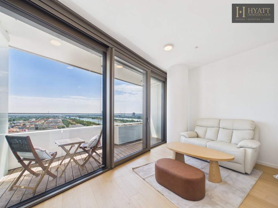 Danubeflats – Österreichs höchstes Wohnhochhaus mit atemberaubendem Ausblick, exklusivem Spa und urbanem Luxus direkt an der Neuen Donau