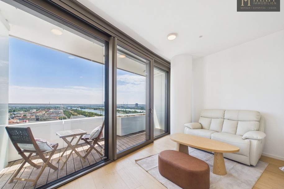 Danubeflats – Österreichs höchstes Wohnhochhaus mit atemberaubendem Ausblick, exklusivem Spa und urbanem Luxus direkt an der Neuen Donau, Wohnung-kauf, 420.000,€, 1220 Wien 22., Donaustadt