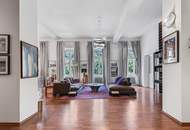 Exklusive vollmöblierte Designer-Altbauwohnung mit Lift direkt in die Wohnung & Parkblick