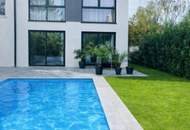 Moderne Designvilla mit Pool, Kamin und Sonnenterrassen - Massivbau in Toplage mit perfekter Anbindung an die U6 (550 m) und Badner Bahn (350 m)