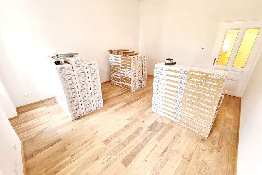 Neuer Preis! Frisch sanierte Kleinwohnung - Hier will ich leben! Traumhaft saniertes Altbauhaus + Hofseitiger und riesiger Allgemeingarten + Lebensqualität + Luftwärmepumpe! Jetzt zugreifen!, Wohnung-kauf, 175.000,€, 1210 Wien 22., Donaustadt