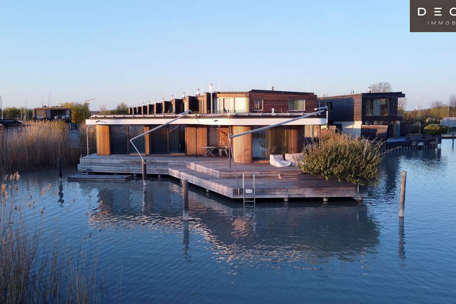 EINMALIGES ARCHITEKTEN-SEEHAUS IN PRIVATER LAGE MIT UNVERBAUBAREM SEEWEITBLICK, Haus-kauf, 7100 Neusiedl am See