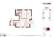 Exklusiver 3-Zimmer-Erstbezug mit Balkon in ruhiger Grünlage nahe U4 | VILLMA – Top 3