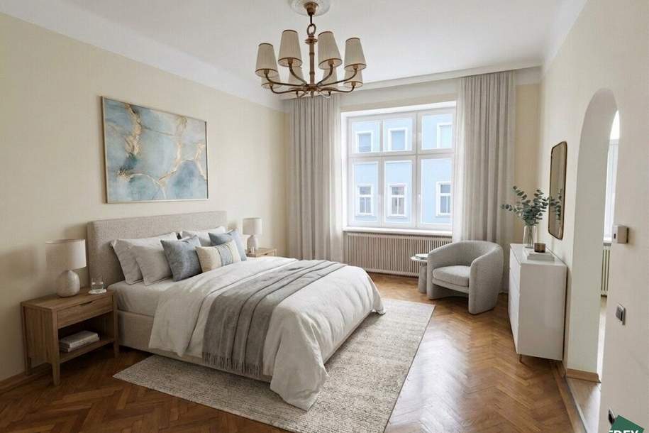96 m² Altbauwohnung im 1. Stock mit Lift zum Sanieren - ruhige Wohnlage im 10. Bezirk, Wohnung-kauf, 289.000,€, 1100 Wien 10., Favoriten